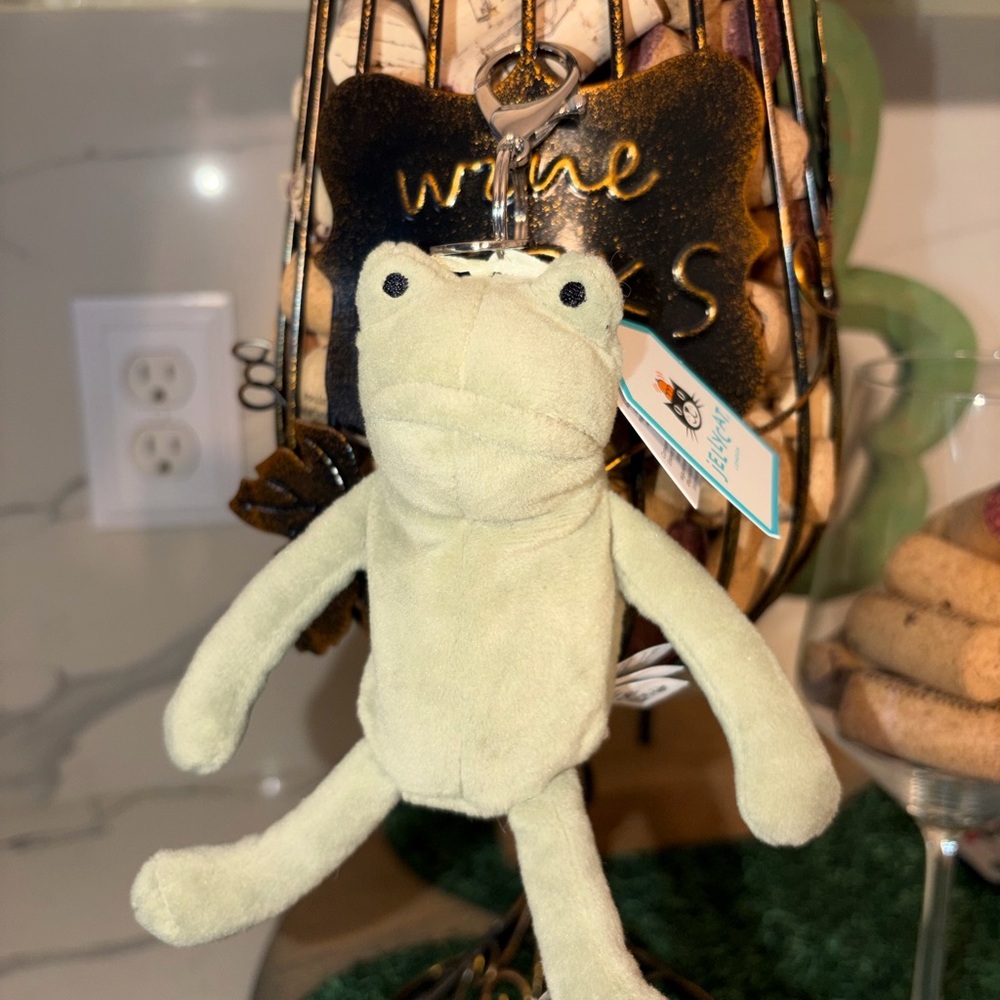 Jellycat Fergus Frog Bag Charm NWT